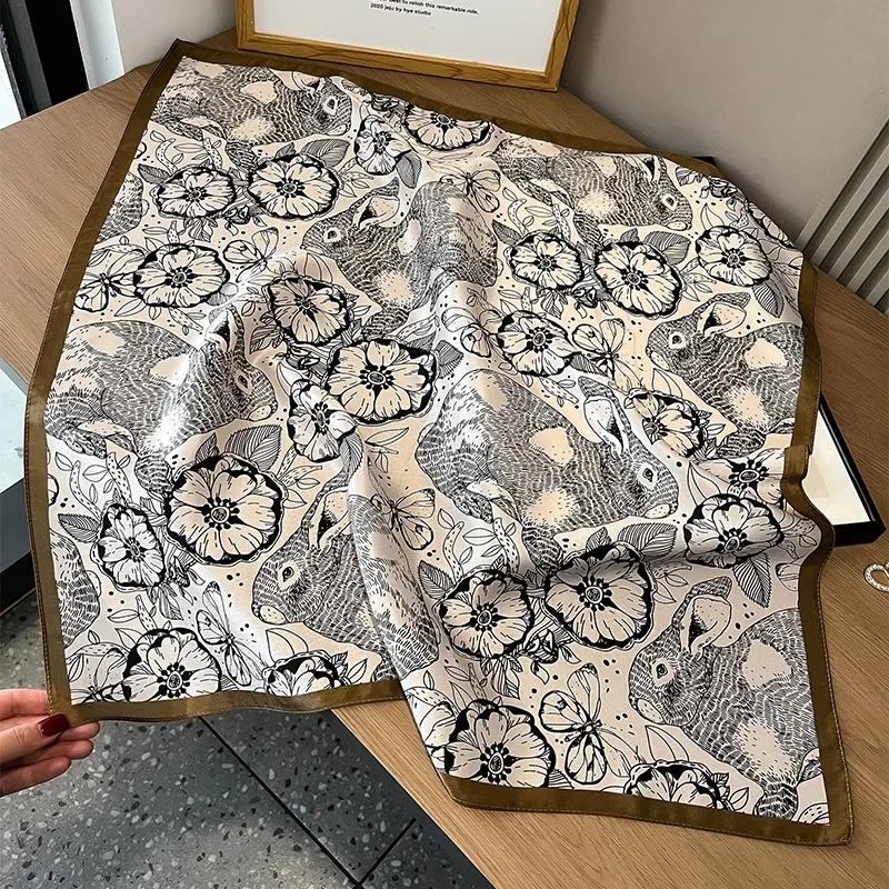 Shawl Wrap Winter - Kadınlar için % 100% ipek kare