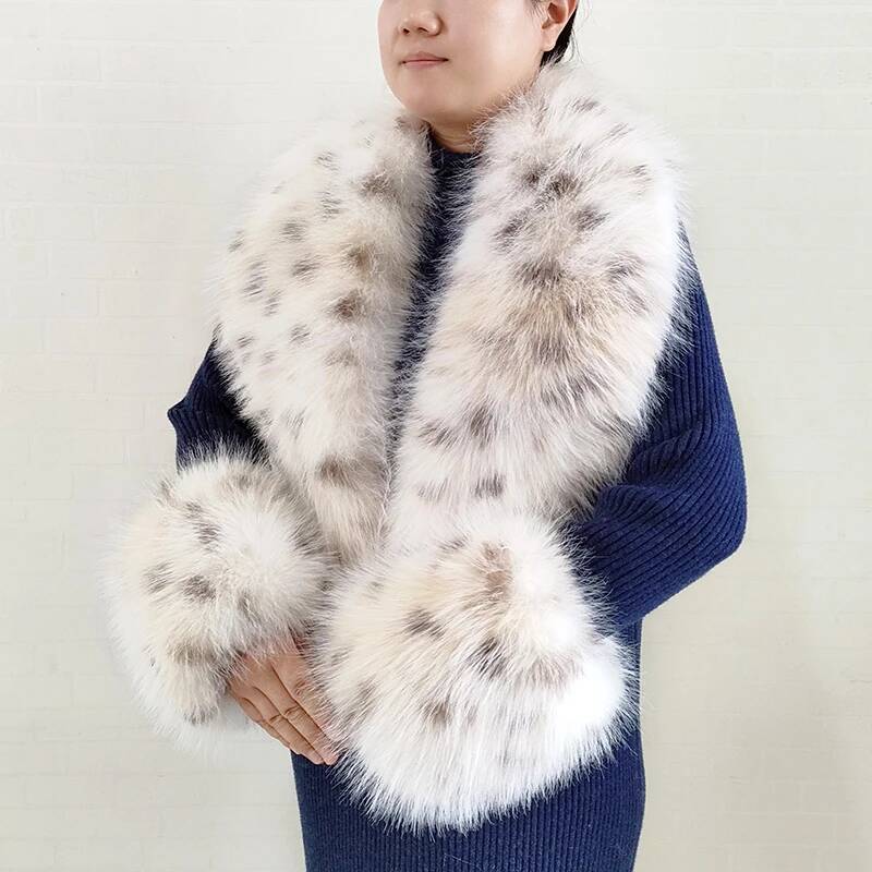 Shawl Wrap Winter - Büyük Beden Kadınlar İçin Suni Tilki