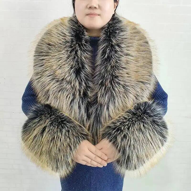 Büyük Beden Kadınlar İçin Suni - Shawl Wrap Winter incelemesi ve fiyatı